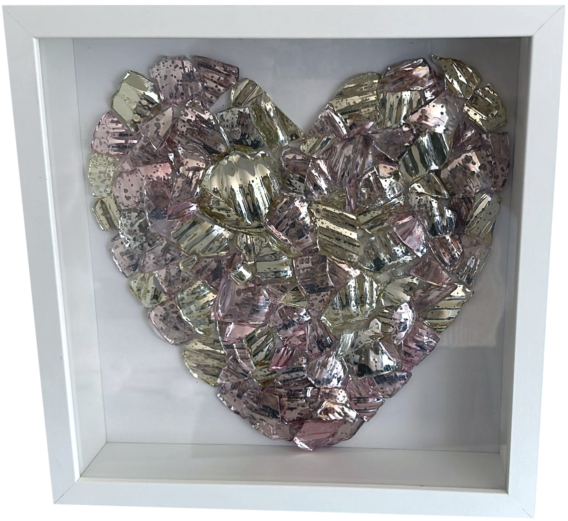 37x37 Rose-Silber Licht eingearbeitet