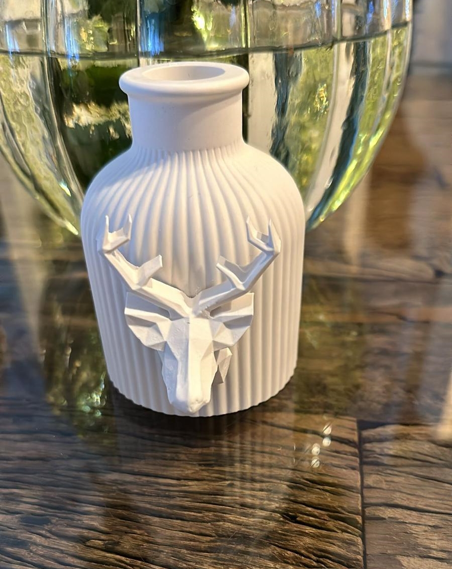 Vase mit Elch
