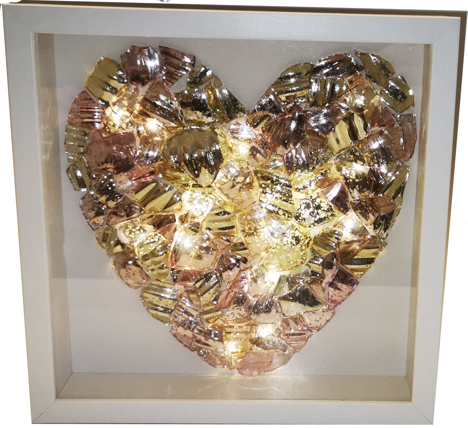 37x37 Gold-Rose Licht eingearbeitet